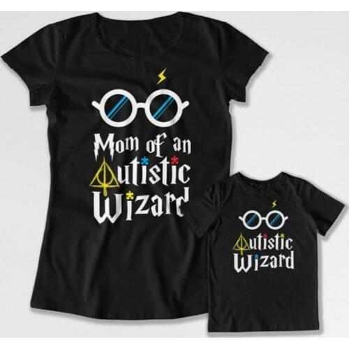 Matching Mother Son Shirts Autism Mother Gift Ideas Family Set T-Shirt Mothers Day Gift