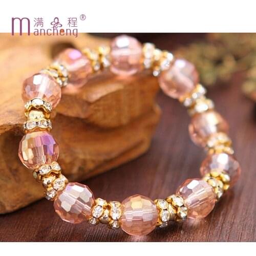 2021 lowest price wholesale Bohemia crystal beads Bracelet hot bohemia wedding bracelet Women jewelry Bohemia wedding gift