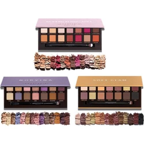 Eye Makeup 14 Colors Eyeshadow Palette Set Renaissance Soft Glam Matte Shimmer Earth Color Waterproof Lasting Fine Pigment Board