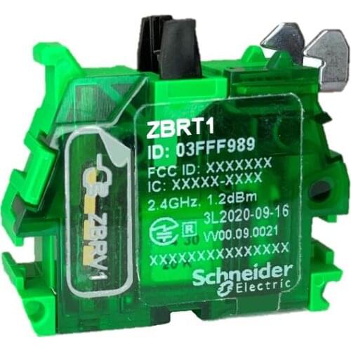 ZBRT1 Transmitter for wireless and batteryless push button, plastic, black