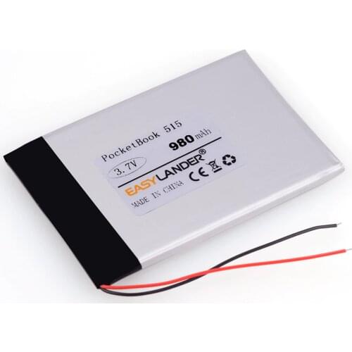 3.7V 980mAh Rechargeable li Polymer Li-ion Battery For PocketBook 515 E-BOOK Battery GPS DVR POWER BANK