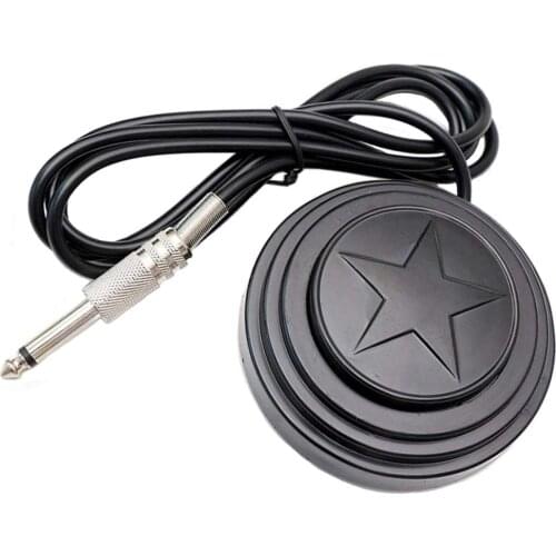 Professional Star Tattoo Foot Pedal 360° Round Tattoo Foot Pedal Switch Equipment Supply with 5 ft. Cord for Tattoo Accessories