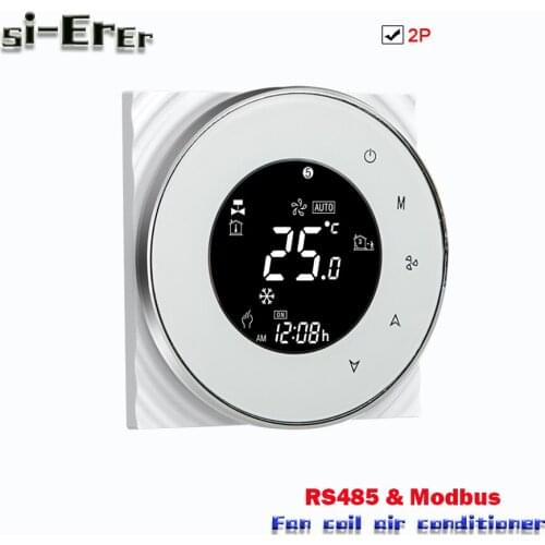 95-240VAC,24VAC Modbus thermostat 2P Fan coil Thermostat for Adjustable Digital Temperature Controller Control