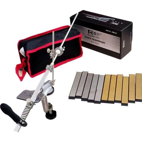 Ruixin pro Aluminium alloy Knife sharpener system 360 degree flip Constant angle Grinding tools Grinder machine with stones