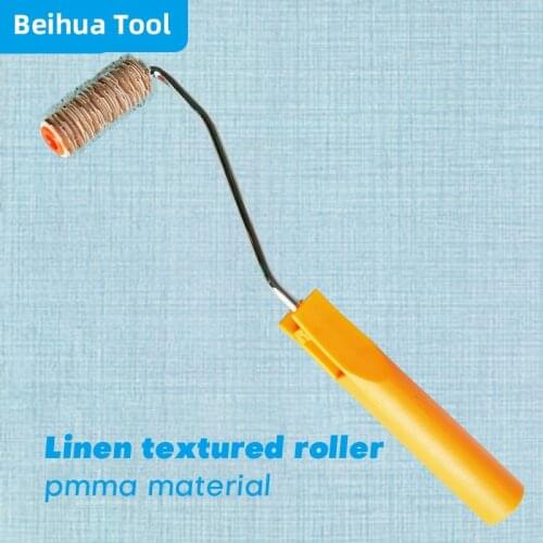 Corner Linen Textured Roller Brush Pmma Acrylic Patternd Mini Rollers for Wall Decoration Paint application Art Painting Tools
