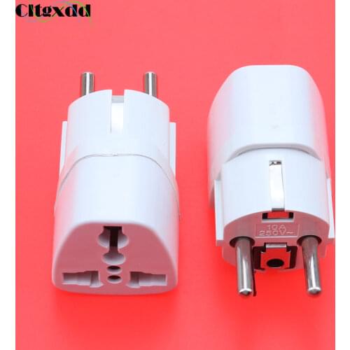 Cltgxdd 1pcs Universal EU GER AU CHN Plug Adapter European Germany Australia Chinese Power Socket Converter Conversion Plug