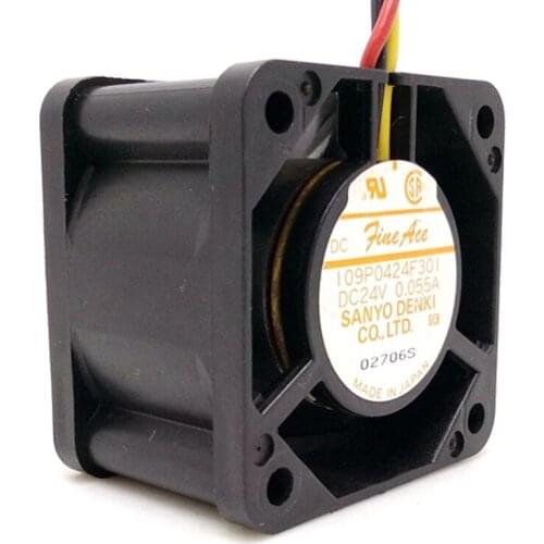 For Sanyo 4028 fan 109p0424f301 24v 4cm 0.055A double ball frequency converter cooling fan