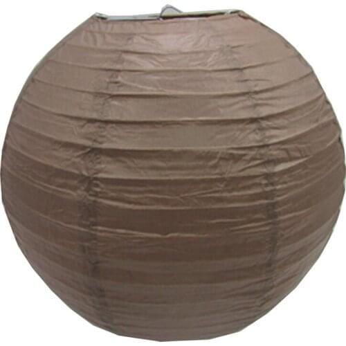 10pcs Coffee Brown Paper Lantern hotel garden decorative paper lampion