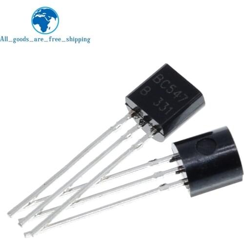 100pcs/bag BC547 TO-92 45V / 0.1A NPN transistor low power