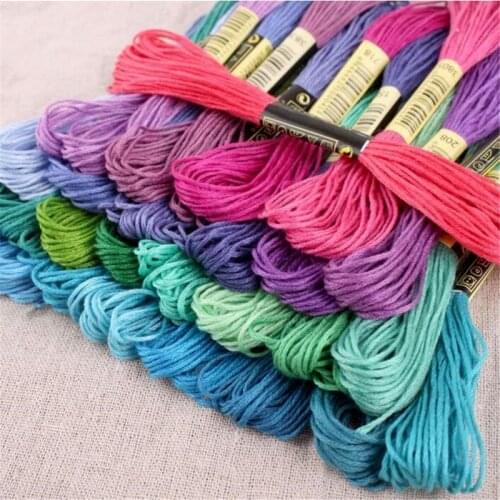 50 /100 /150 Colors Multicolor Embroidery Thread Cross Stitch Floss Threads Cotton Skeins Skein Kit DIY Arts Crafts Sewing Tool