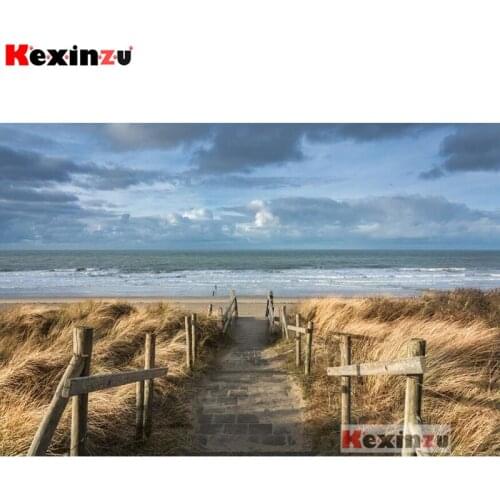 2019 new 3d Full Square Drill 5D DIY Diamond Painting Beach trail Embroidery Cross Stitch Rhinestone Home Gifts for loved ones X