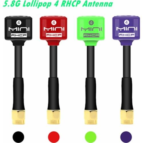 5.8G Lollipop 4 RHCP Antenna High Gain 2.8Dbi FPV Transmitter/Receiver SMA/RP-SMA/MMCX/UFL Antenna for RC Drone Part