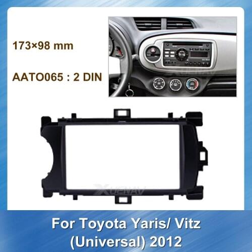 Car Radio fascia for TOYOTA Yaris (XP130) 2011-2014 CD Trim Installation Dash Mount Kit Bezel Audio frame Multimedia