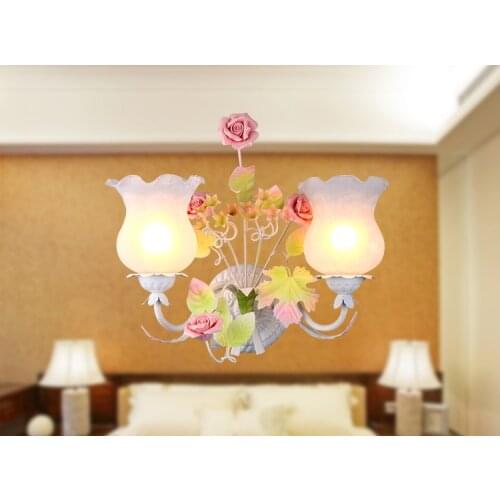 White Floral Modern Creative Children Wall Lamp Room Lighting Wall Lamp Bedroom Wall Lamp Cartoon Childrens Wall Lamp Lighting