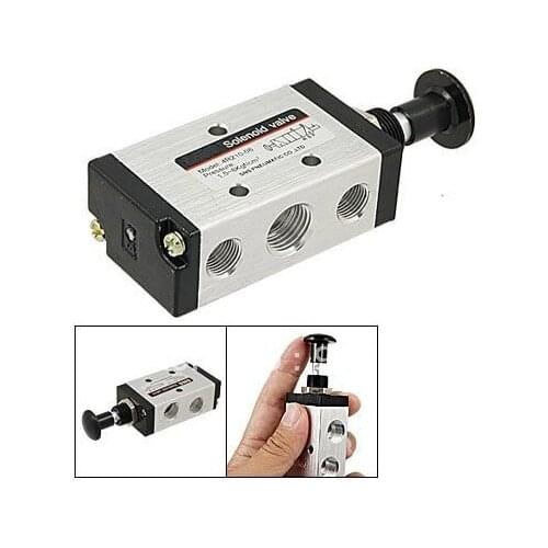 Free Shipping 10PCS/Lot 3/8'' 4R310-10 5 Way 2 Position Hand Lever Solenoid Valve Metal