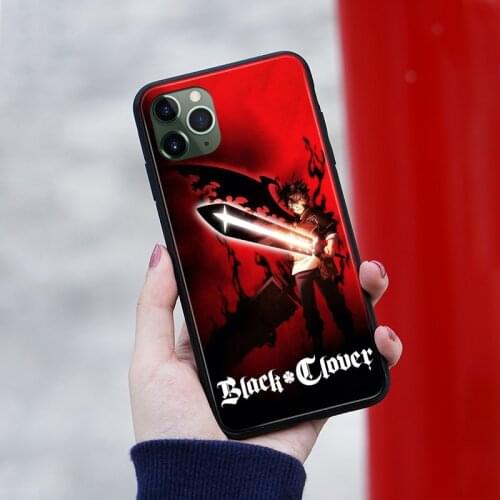 Asta Black Clover anime Phone case cover shell For iPhone SE 6s 7 8 Plus X XR XS 11 Pro Max Samsung S Note 8 9 10 20 Plus ultra