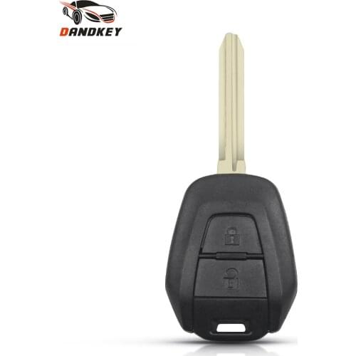Dandkey 2 Buttons For Suzuki Replacement Remote Key Shell Smart For Suzuki Swift Fob Cover Case Uncut TOY43 Blank Blade