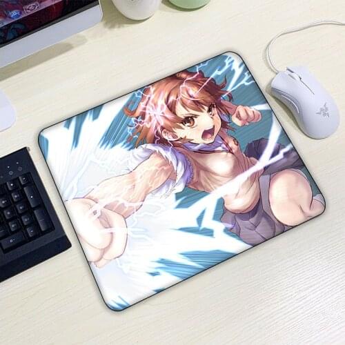 Cheap Keyboard Gaming Pad Mouse Office Mikoto Misaka Mousepad Gamer Small Xs Xxs Gaming Desk Deskmat Anime Mat Pad Mousepad