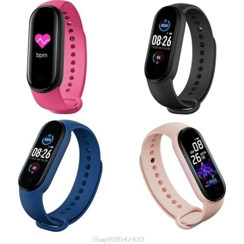 M5 Sport Fitness Tracker Smartband Smart Bracelet Blood Pressure Heart Rate Monitor Band Wristband D22 20 Dropship