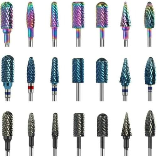 Milling Cutter For Manicure carbide Nail Drill Bits Manicure Machine Accessories Rotary Electric Nail Files Nail Art Tools