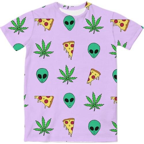 REAL American US SIZE Stonner 420 Custom Made Sublimation Print Mens Clothing Top T-Shirt