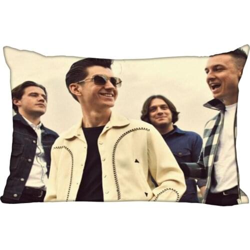 HOT SALE Arctic Monkeys Pillow Cover Bedroom Home Office Decorative Pillowcase Rectangle Zipper Pillow cases Satin Soft No Fade
