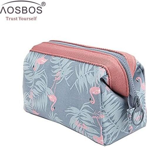 New Arrival Flamingo Cosmetic Bag Women Necessary Make Up Box Travel Waterproof Portable Makeup Pouch Beautician Toiletry Kits