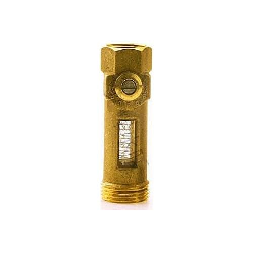 Copper Water Flowmeter Water Flow Valve Solar Workstation Fittings DN20 male thread DN15 female thread