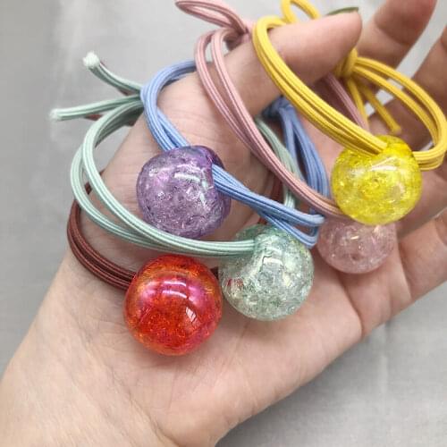 Fashion Acrylic Big Korea Cute Kids Crack DIY Beads Beautiful Jewelry Accessory lovely Hair Ring Loose Beads Material
