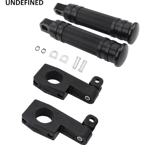 Motorcycle 38mm Universal Highway Foot Pegs With Mount Clamp Long Short Engine Guard For Harley Dyna Softail Touring for Honda