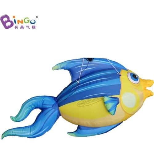 Customized 2.2m long inflatable decorative fish / giant inflatable jade perch fish for aquarium toys