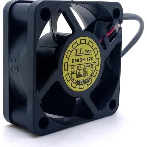 Brand New 50mm cooling fan D50bh-12c 5020 12V double ball high speed fan 5cm computer case power fan
