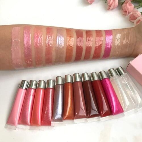 Oem Private Label Wholesale Customize Lip Plumper Lipgloss Vendor Logo Vegan Waterproof Organic Clear Plumping Lip Gloss