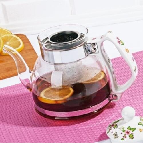 Acore Fireproof Lux Glass Teapot With Strainer 600ml. It can be used on ceramic and electric stoves, gas stoves, direct fire