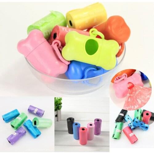 Portable Bone Dog Dustbin Puppy Pooper Scooper Bag Outdoor Walking Dog Cleanup Bag Cat Litter Pocket Box