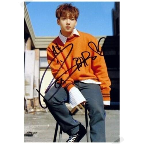 Signed B1A4 Cha Sun Wo BARO autographed photo K-POP 6 inches freeshipping 102017