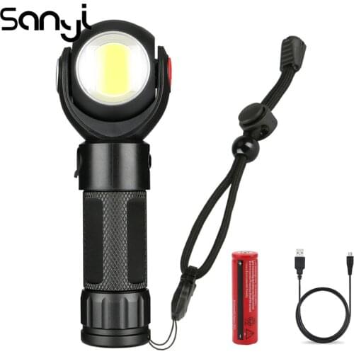 SANYI 3800LM Portable Lantern 7 Modes T6 LED Flashlight Torch USB Recharging 18650 Battery Super Bright Light for Camping