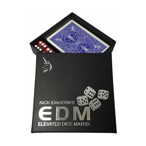 Elevated Dice Matrix (Edm/Blue Or Red ),For Professional Magicians Close Up Magic Tricks,Illusion,Card Magie,Magia Toys