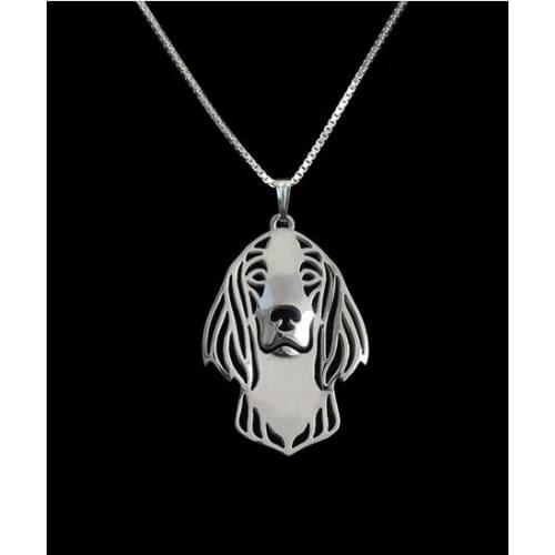 Drop shipping-Irish Red and White Setter Necklace