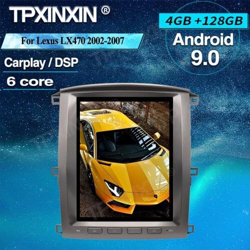 PX6 Tesla Screen For Lexus LX470 2002-2007 Android Car GPS Navigation Stereo Headunit Multimedia Player Auto Radio Tape recorder