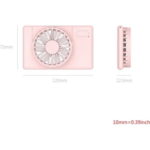 Portable USB Fan Hands Free Mini Neck Fan Powered by Rechargeable Battery with 3-Level Speed