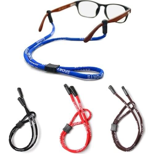Adjustable Eyeglasses Holder Strap Nylon Glasses Anti Slip Strap Stretchy Neck Cord Sports Sunglasses Retainer for Men Wome