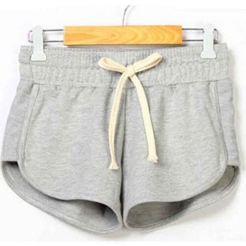 S-2XL Size Drawstring Yoga Shorts Gym Wear Ladies Fitness Summer Cotton Sport Shorts For Women Tight Short Workout Shorts 2020