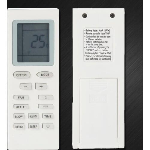 Replacement Air Conditioner Remote Control For Gree YB1FA YB1F2 YBOF2 YBOF