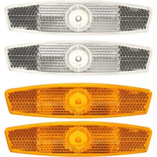 Bicycle Bike Wheel Reflector Safety Spoke Reflective Mount Vintage Clip Warning