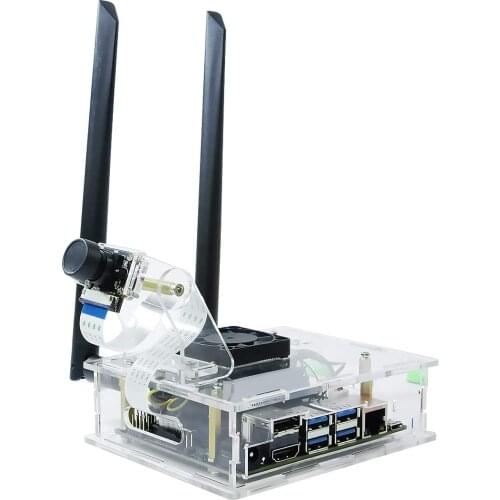 XiaoR Geek Acrylic Case/Cover for Jetson Nano Developer Kit with Dedicated Cooling Fan