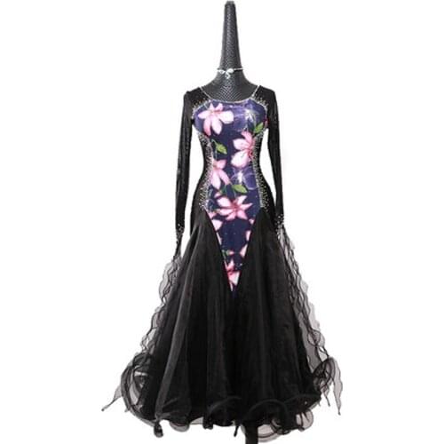 Modern dance skirt new ballroom dance ballroom dance dress ballroom dance competition dance skirt waltz adult female