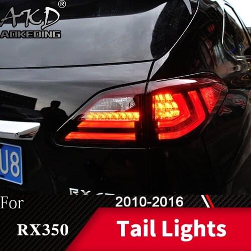 For Car Lexus RX350 Tail Lamp 2010-2016 LED Fog Lights Day Running Light DRL Tuning Car Accessories RX330 Tail Lights