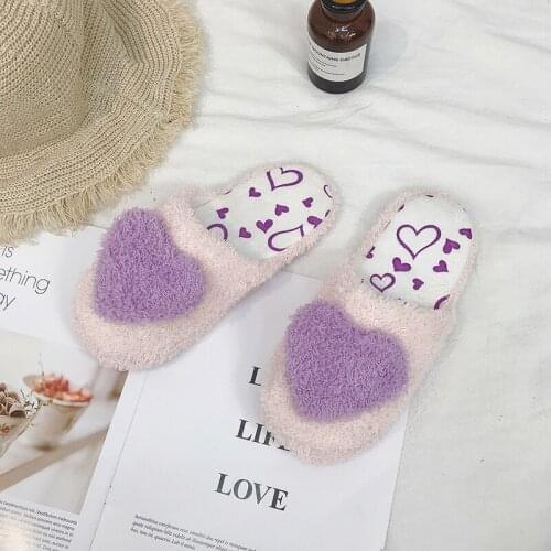 PUPUDA Winter Slippers Women New Furry Slippers Comfortable Fashion Fluffy Slippers Women House Shoes Female 2020