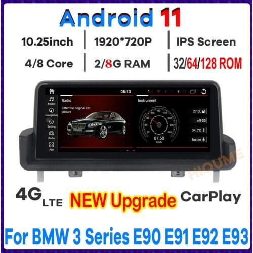 10.25" 8Core 8+64G Android 10 Car Multimedia Player GPS Navigation Radio for BMW 3 Series E90 E91 E92 E93 2005-2012 Stereo 4G